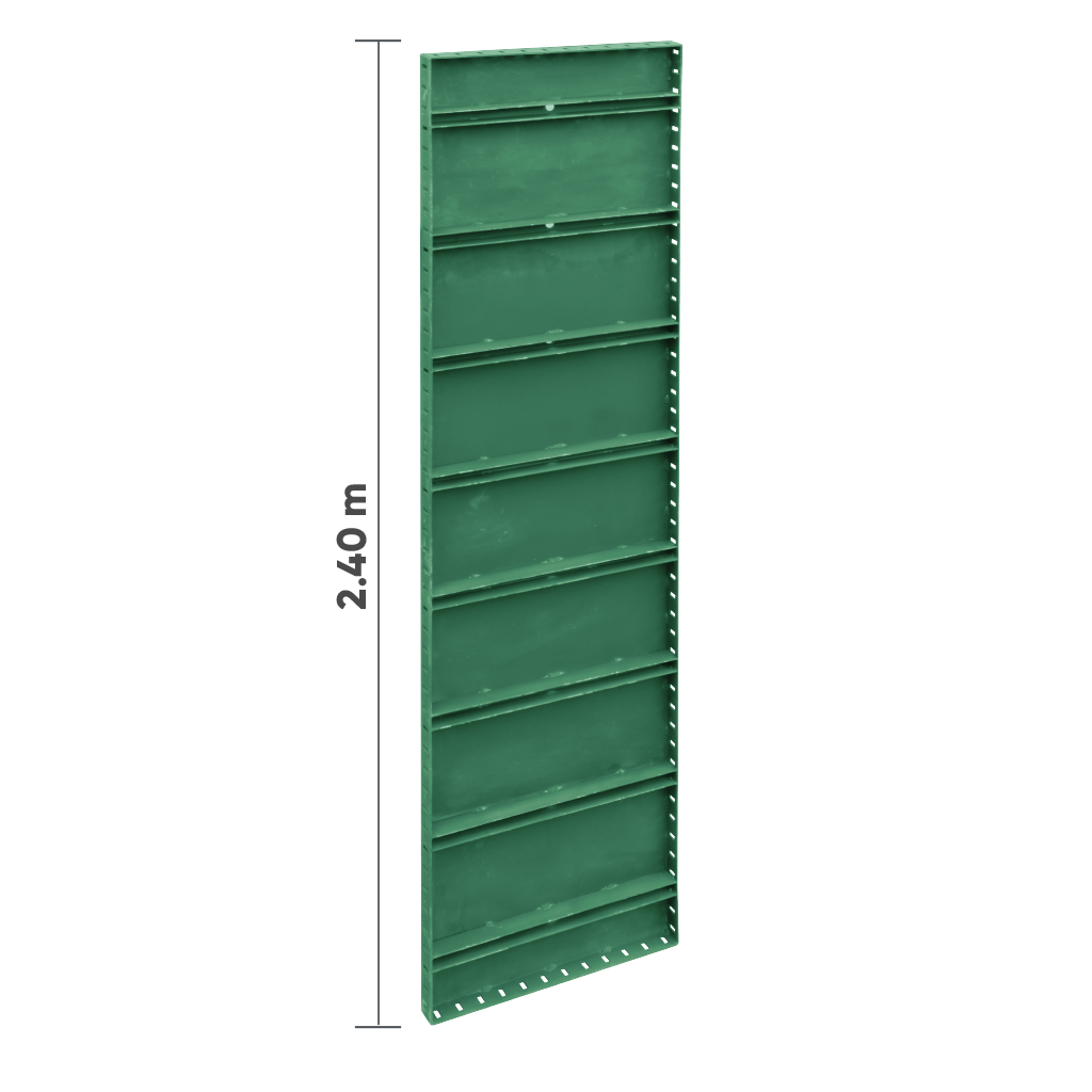 PANEL METÁLICO 2.4 M X 0.45 M